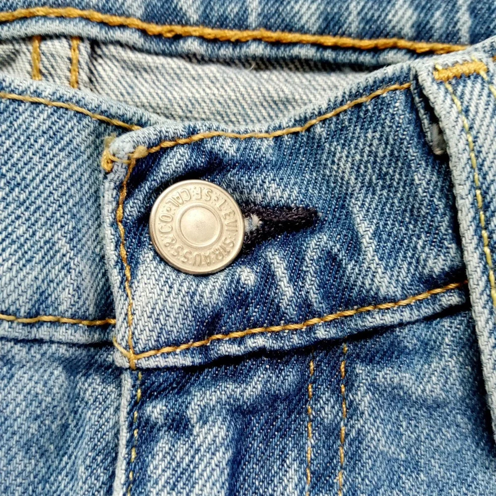 Levi's Mens Jeans Blue Distressed Relaxed Fit Button Fly Size 31x30‎ No Tags